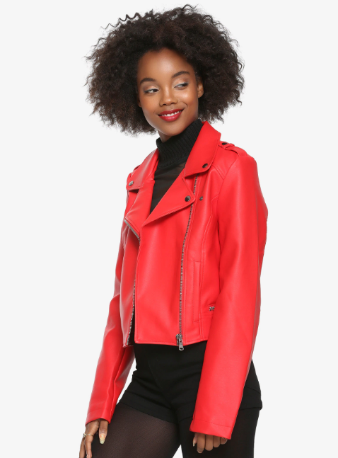 RIVERDALE CHERYL SOUTHSIDE SERPENTS FAUX LEATHER RED GIRLS JACKET